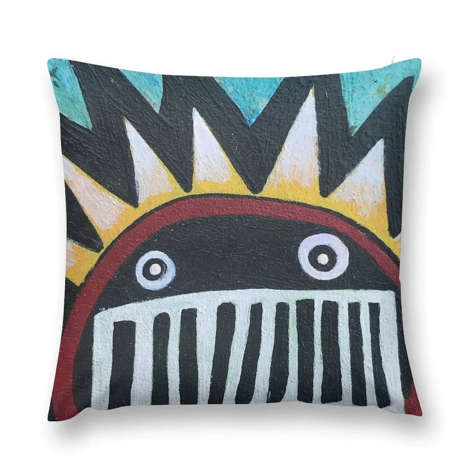 

Boognish on Turquoise Throw Pillow luxury sofa pillows Sofa Cushions pillow