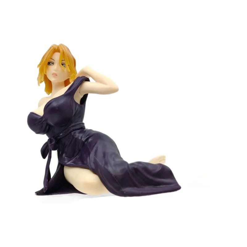 Anime Figur Matsumoto Rangiku Inoue Orihime Schwarzes Nachthemd sitzende Actionfigur PVC Modell Spielzeug Erwachsene Sammlung Statue Geschenk