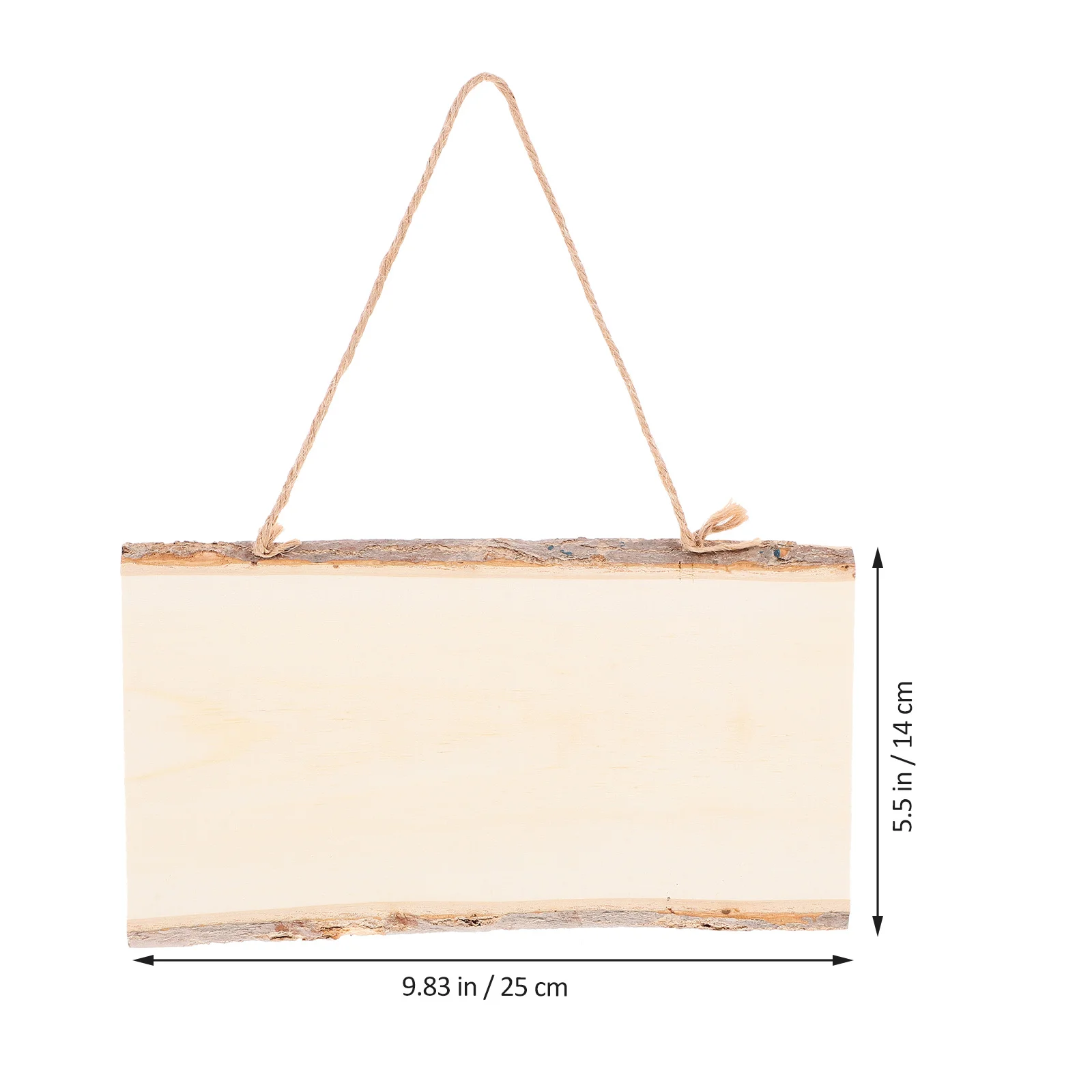 2 stuks houten hangende 14 x 25 cm diy blanco tekening display message board voor kunst ambachtelijke muur decor glad lichtgewicht