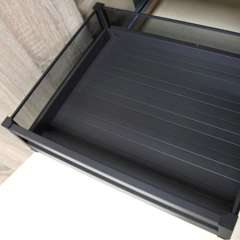 Aluminum alloy glass multi-layer combination drawer basket, multi-functional storage tool