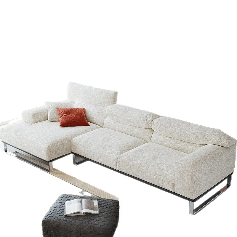 

Designer's new functional sofa medium antique straight row simple fabric sofa