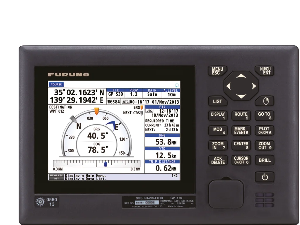 GP-170 Global Navigation Satellite System Furuno Radar Navigation Satellite Combined GPS GLONASS Marine Electronics