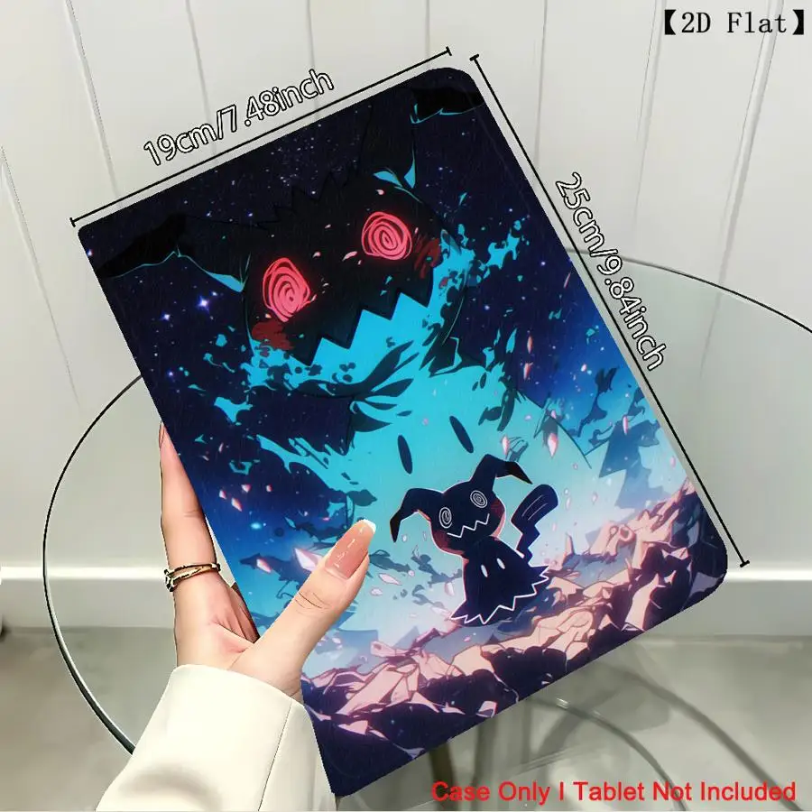 Cute Pokemons Mimikyus with Pencil Slot Case for Xiaomi Pad 6s Pro 7 Ultra Redmi Pad SE K Pad 8.8 9.7 12.4 Inch Pad 5 6 7 8 Pro