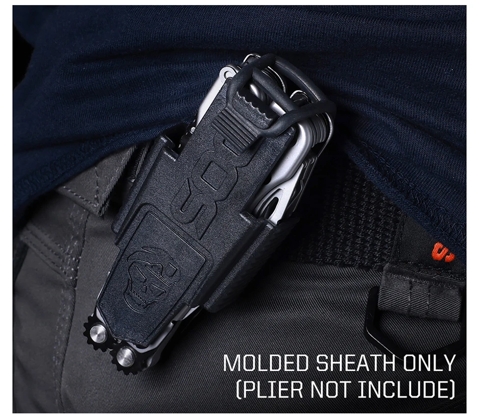 SOG Strapazierfähige Nylon-Gürteltasche – kompakte Multi-Tool-Tasche mit sicherem Druckknopfverschluss, EDC-Zangenhalter mit Rückenclip für EDC – Detail 3