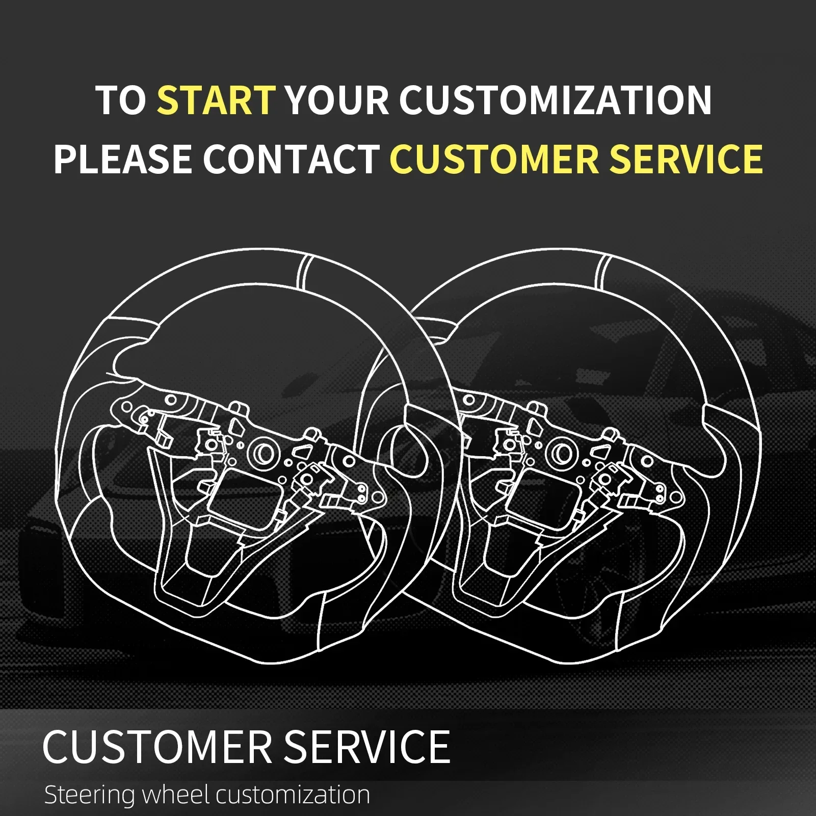 For Dodge RAM 1500 TRX Heavy Duty 2019-2024 Customized Perforated Leather Carbon Fiber Steering Wheel