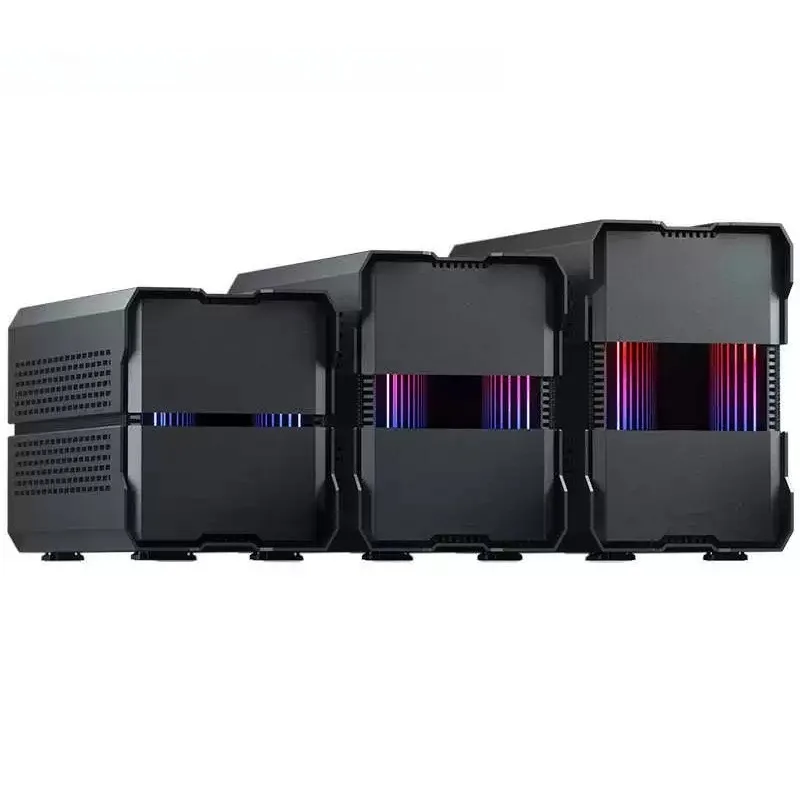Mini ITX Computer Case, 240mm Water Cooling Chassis Compact Gaming PC Tower for High-End GPU