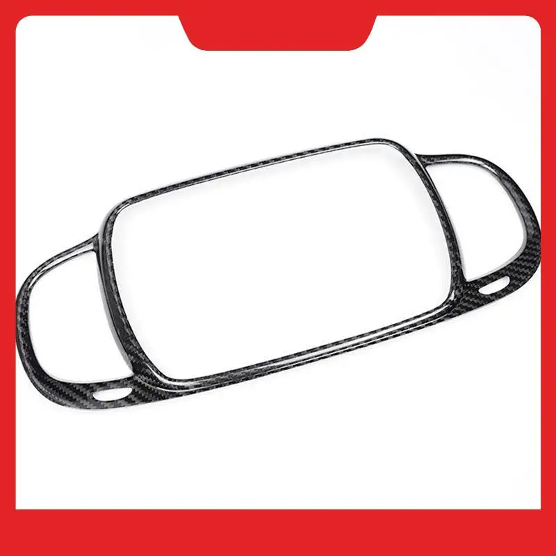 

Углеродное волокно, центральная розетка для кондиционера, накладка на приборную панель автомобиля, навигационный экран, рамка для Fiat 500, 21-2023, левый руль