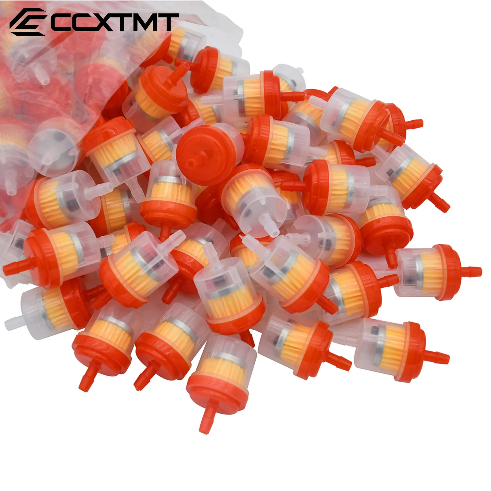 100 Pcs Motorcycle ATV Scooter Dirt Bike Oil Filter Inline Gas Fuel Filter Filters Tool For Kawasaki KTM Honda Yamaha