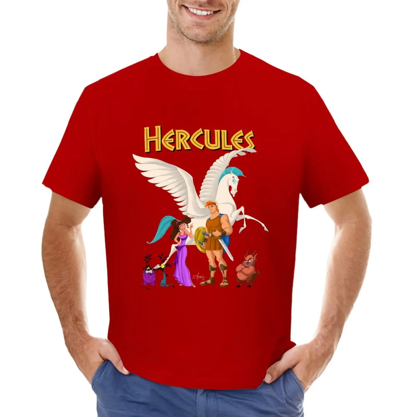 Hercules T-shirt animal prinfor boys tees oversizeds plus size