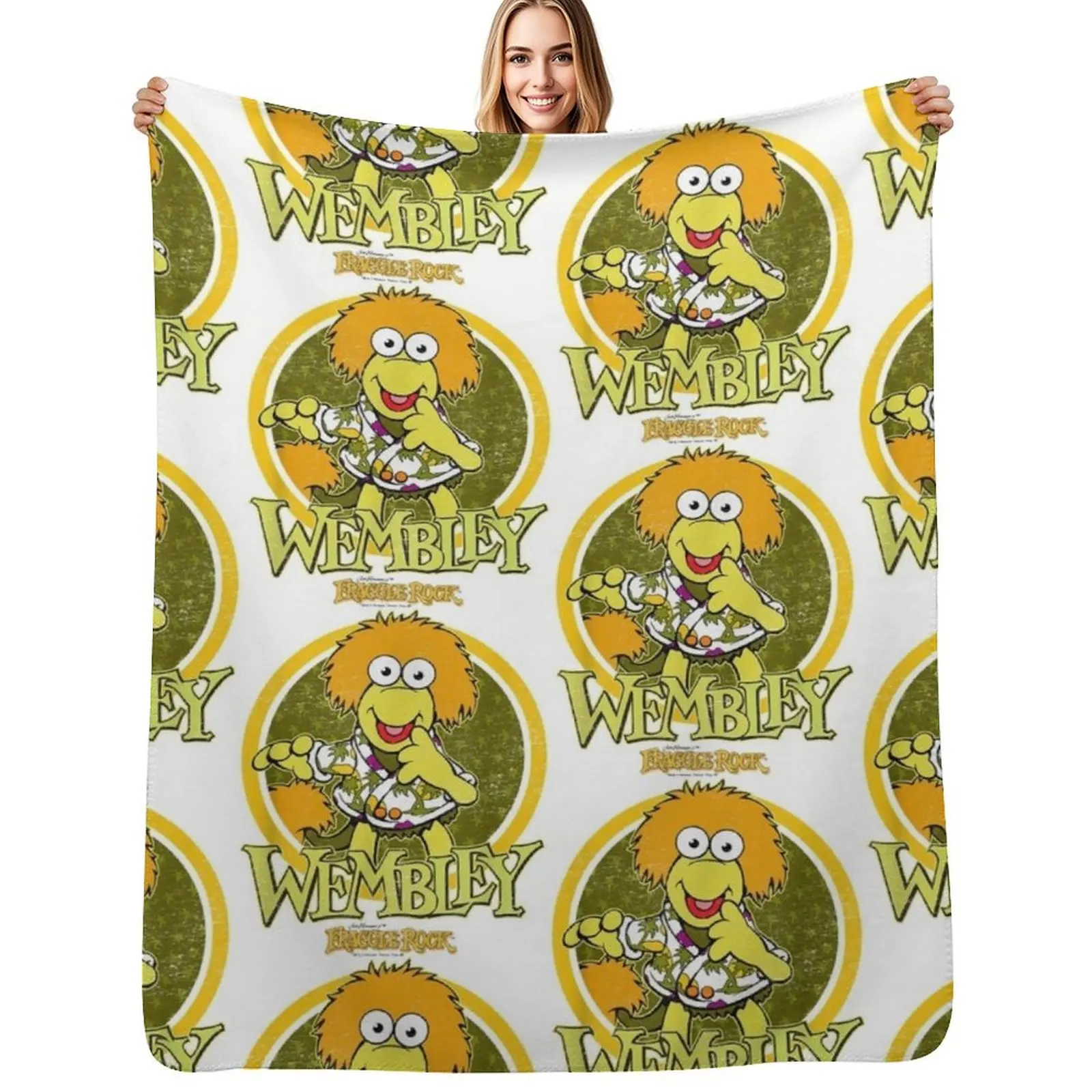 Fraggle Rock Wembley Throw Blanket Foldable Soft Warm Blanket for Outdoor Use