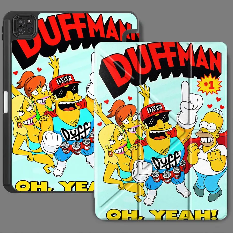 

Simpsons Duffman Hero Holder Cover Tablet Case For iPad Air 4 5 M3 M2 M4 11inch Mini 6 7 Pro 11th 10th 9th 8th 7th 12.9inch Pro