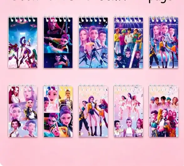 

10pcs Popular Series Theme Notebook Coil Notebook Collection Student Portable Notebook Cartoon Notebook Memo Notebook