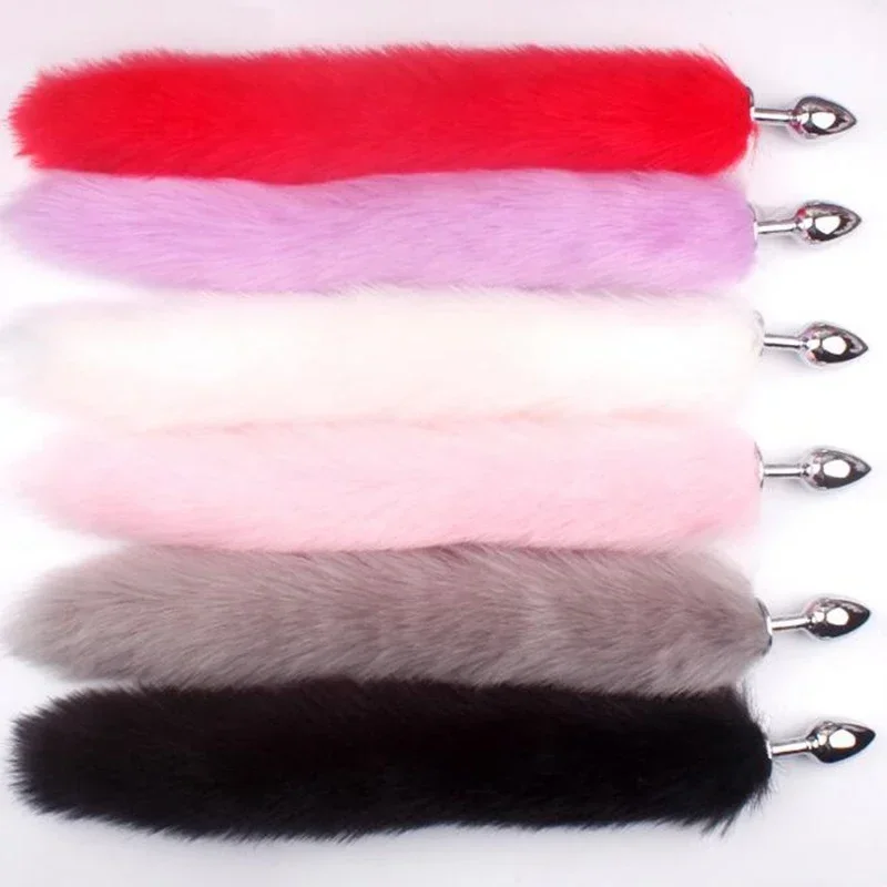 Sexy Fox Tail Butt Plug Anal Toys for Women Men Stainles Steel Smooth Anal Plug Anus Stimulate Adult Product Sex Accessories