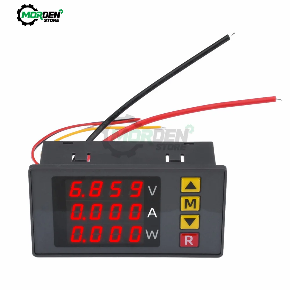 Imagem -03 - Led Digital Voltímetro Amperímetro Wattímetro Corrente Energia Medidor Detector Tester Fonte de Alimentação Ferramenta Eletricista 00001000w 4bit
