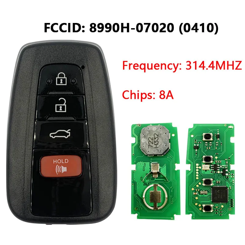 CN007136 Smart Remote Control HYQ14FBE 8990H-07020 (0410) Auto Smart Card Key 314.4MHZ For Toyota Avalon Keyless go