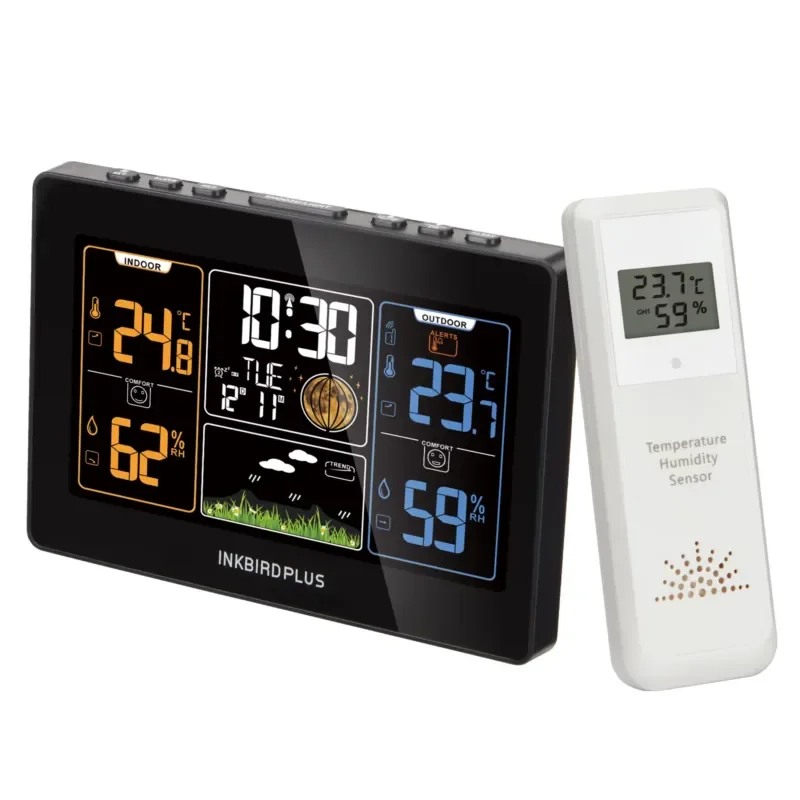 Wireless Weather Forecast Station for Indoor Outdoor Use up to 3 Outdoor Sensors