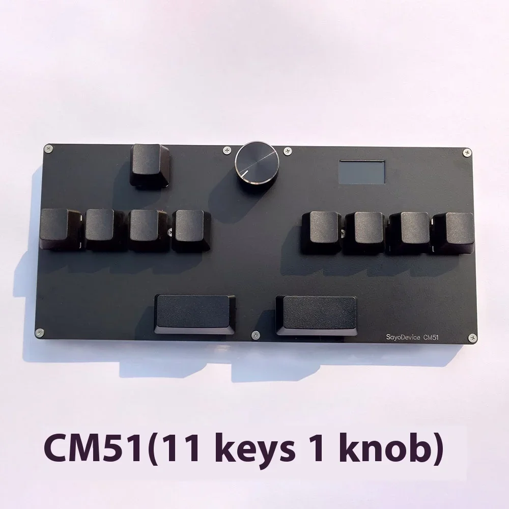 CM51 SayoDevice OSU Magnetic Switches Keyboard With Knob Screen DJ MAX Rapid Trigger Copy Paste Shotcut OUTEMU/Gateron Switch