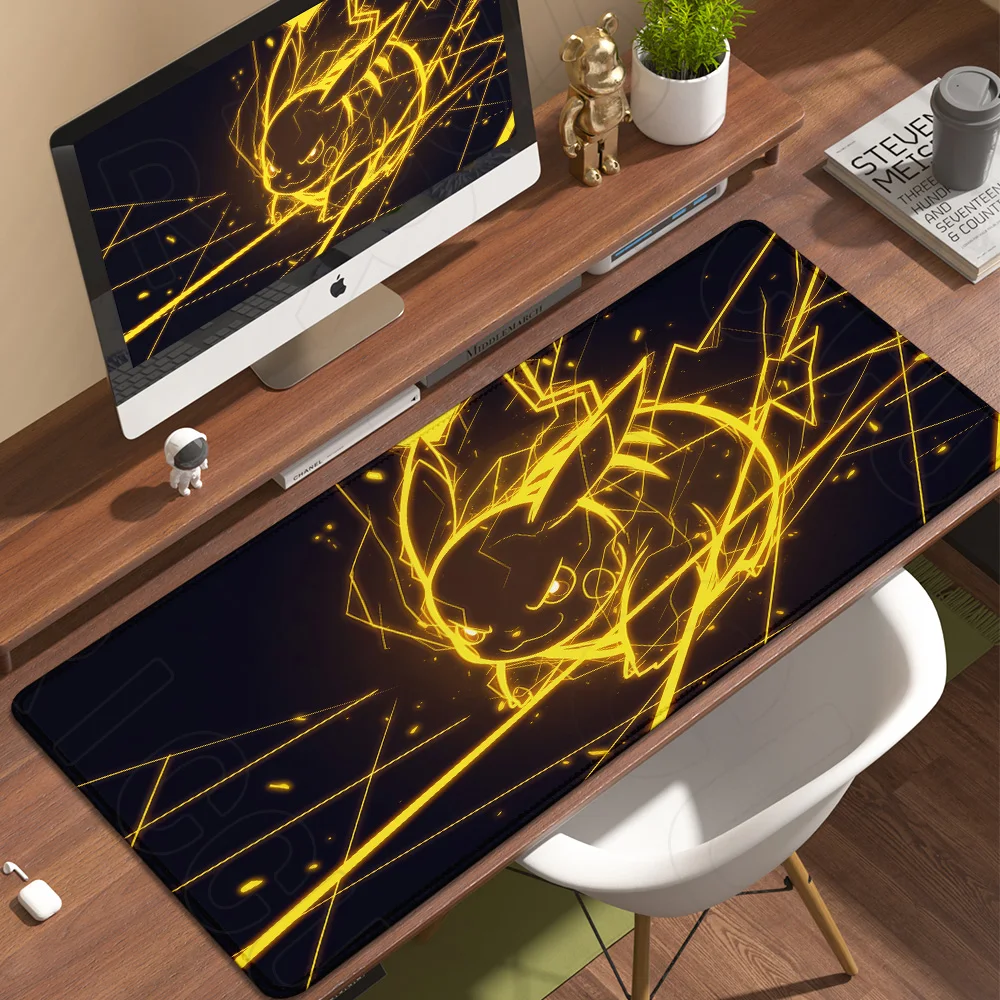 HD print XXL Mouse Pad Anime Gaming PC Accessories Large Carpet Gamer Computer Keyboard Rubber Pokemon Pikachu Expand Desk Mat