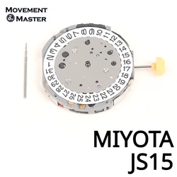 MIYOTA JS15 Movement Date At 3 6 Hands 6/9/12 Small Second Quartz Movement Japan New Original Watch Movement Accessories