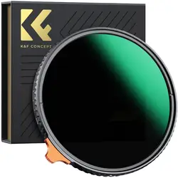 K&F Concept 67mm Variable ND Filter 58mm 82mm ND2 ND400 9 Stops Ultra Thin Adjustable Neutral Density Filter NANO-X 37mm-95mm