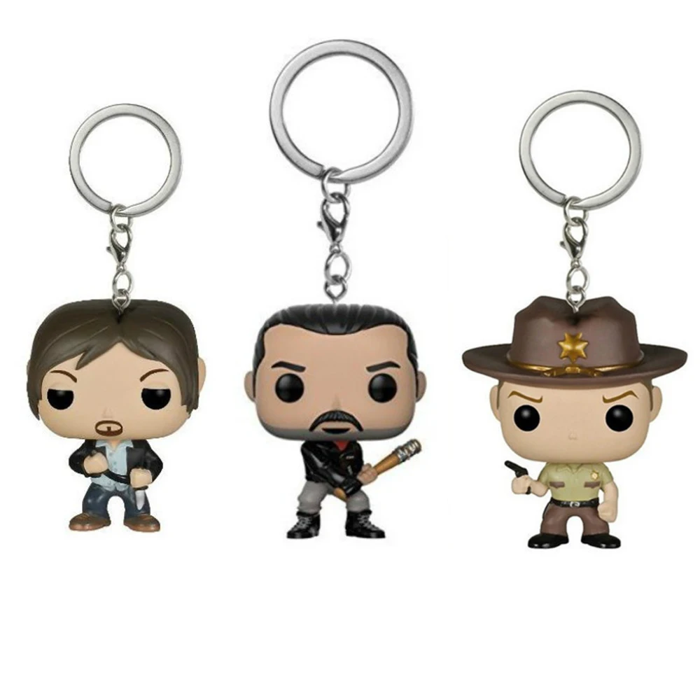 New Friday The 13th JASON VOORHEES Action Figures Rick Grime Daryl Dixon Keychain Toys Figure Gift Toys - view 5