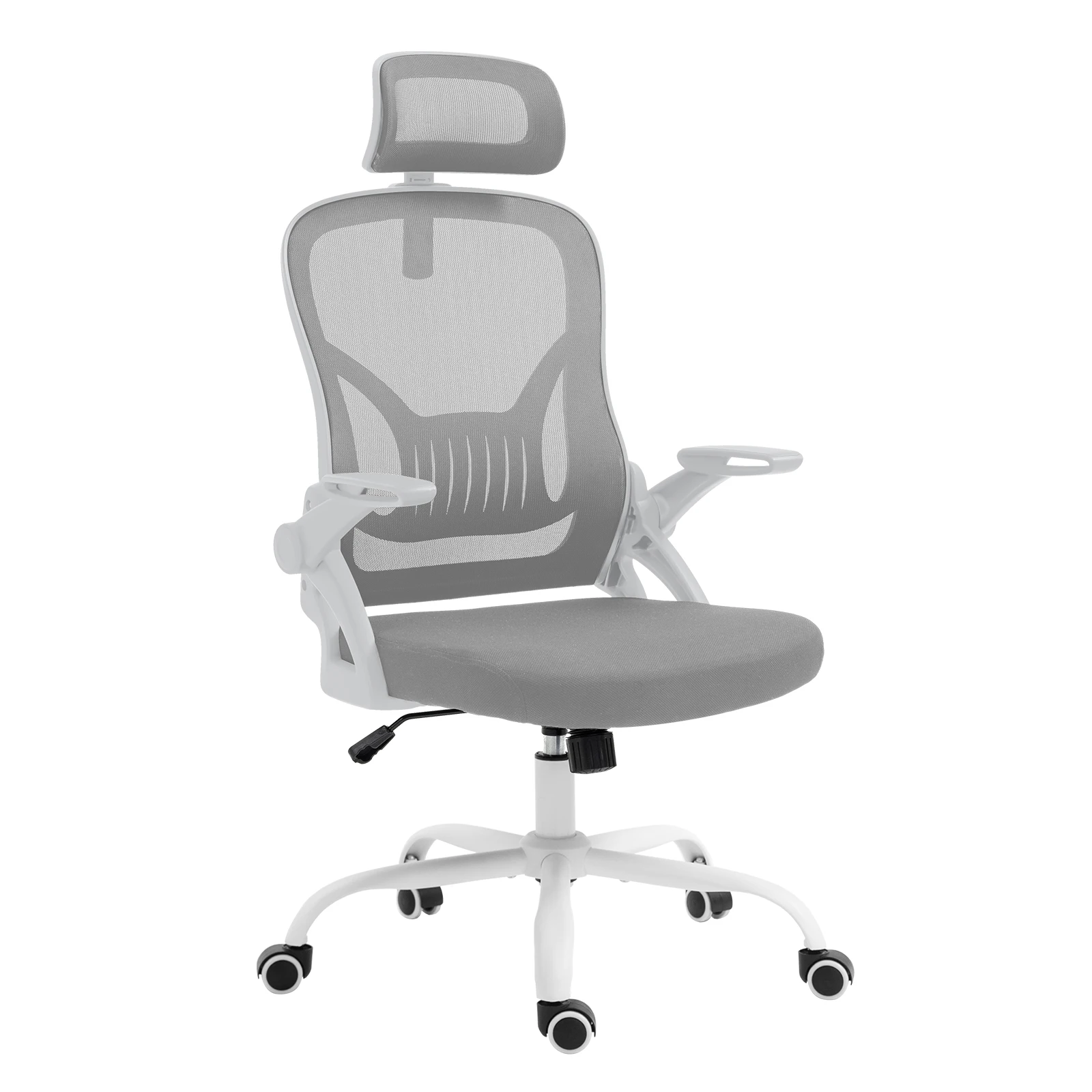 AnneFish Ergonomic Adjustable Home Furniture Office Desk Gaming Computer Mesh Chair with Armrests Lumbar Footrest Support