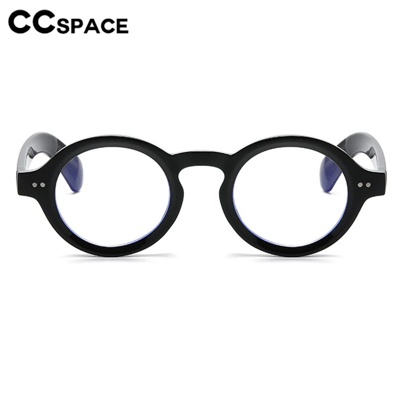 Fashion Round Rivet Reading Glasses Men Women Popular Retro Resin Optical Presbyopic Eyeglass Custom Diopter +50~+600 #301964