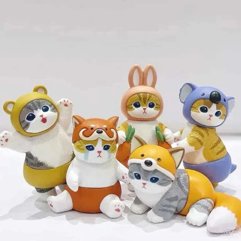 

В наличии: Mofusand — Милая кошка в костюме кролика, коллекционная фигурка-сюрприз в закрытой коробке, модель-игрушка, настольное украшение, декор для дома, успокаивающий декор, сюрприз.