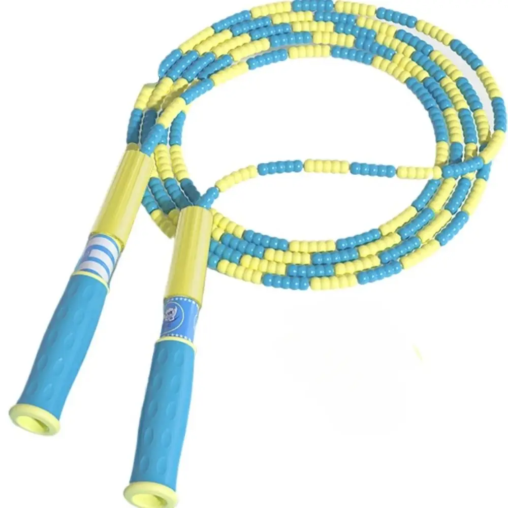 Adjustable Children's Skipping Rope Soft Bead Not Entangled Kids Jumping Training Rope Lighten Educational