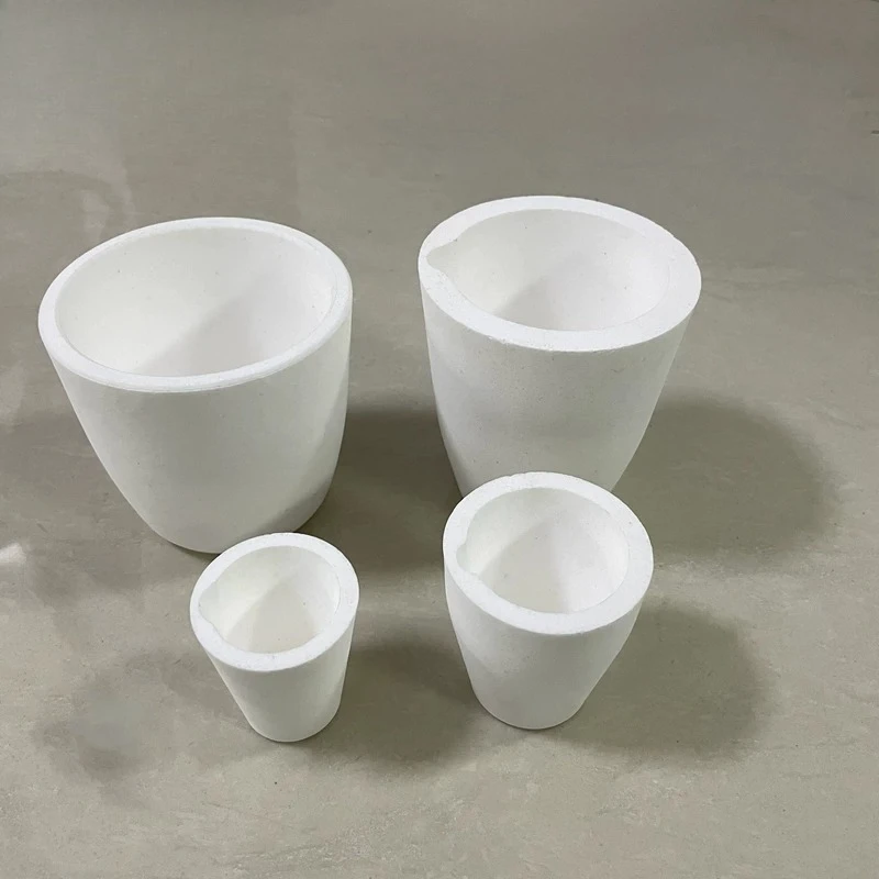2PCS High Purity Quartz Melting Cup, Heat Resistant Crucible for Precious Metal Smelting & Jewelry Casting
