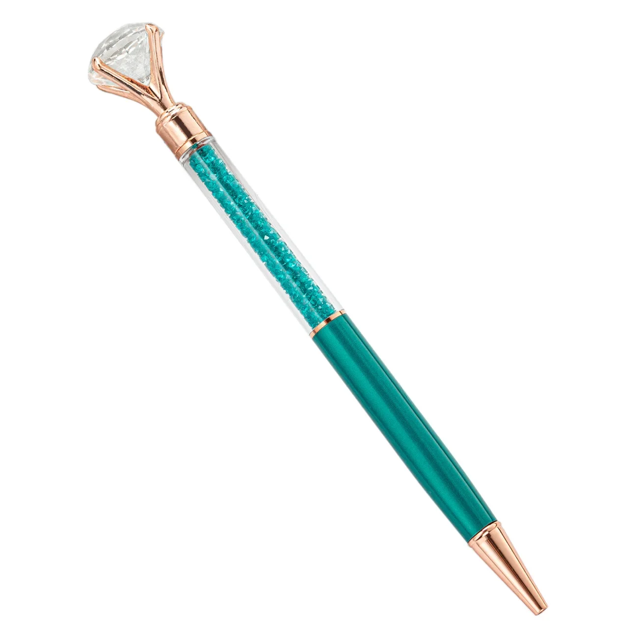 20PCS Factory Wholesale Crystal Diamond Metal Ballpoint Pen Gift Office Stationery