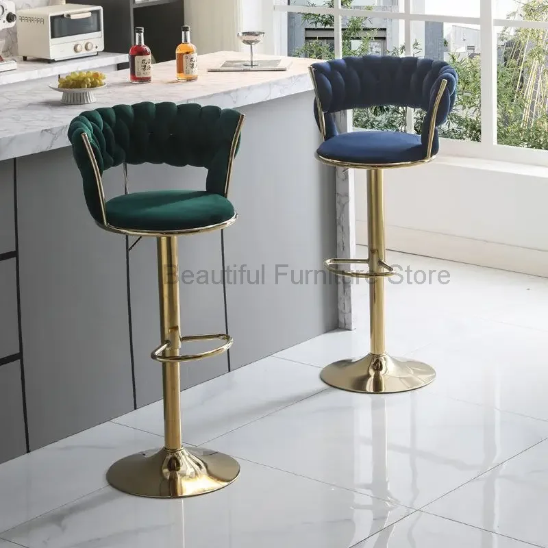 

High Kitchen Modern Bar Chairs Swivel Adjustable Vintage Outdoor Bar Chairs Counter Sillas Altas Commercial Furniture YQ50BC