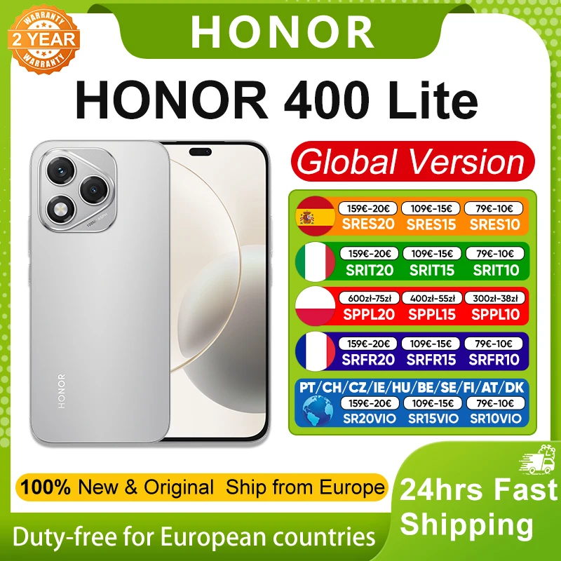 Nouveau Honor 400 Lite 5g Smartphone Mediatek Dimensity 7025-Ultra 6.7 \\\ "Al Camerabutton 108Mp Hd 5230Mah 35W Supercharge Amoled