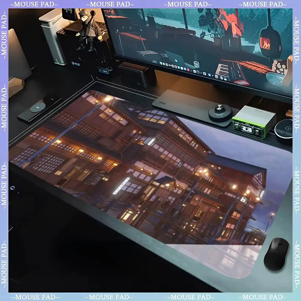 Bus Girl Doomsday Ship Girl Mouse Pad Large PC Cartoon Gaming Accessories Protector Office Laptop Desk Mat Carpet Mause Pads D