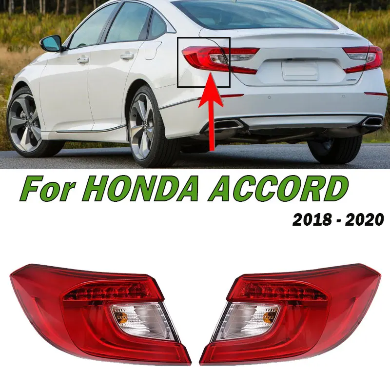 

Светодиодный задний фонарь для Honda Accord 2018-2020, задний фонарь, стоп-сигнал, Тормозная лампа, автомобильные аксессуары, задний фонарь в сборе