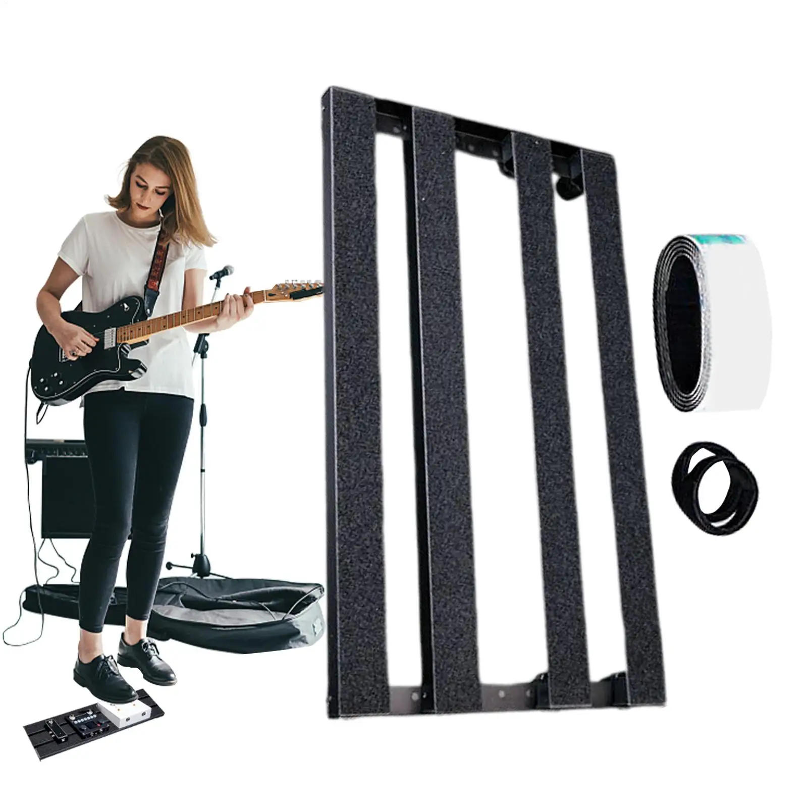 

Маленький педалборд для гитары, компактный педалборд с небольшими эффектами, прочные аксессуары для инструментов, принадлежности для любителей музыки для жизни