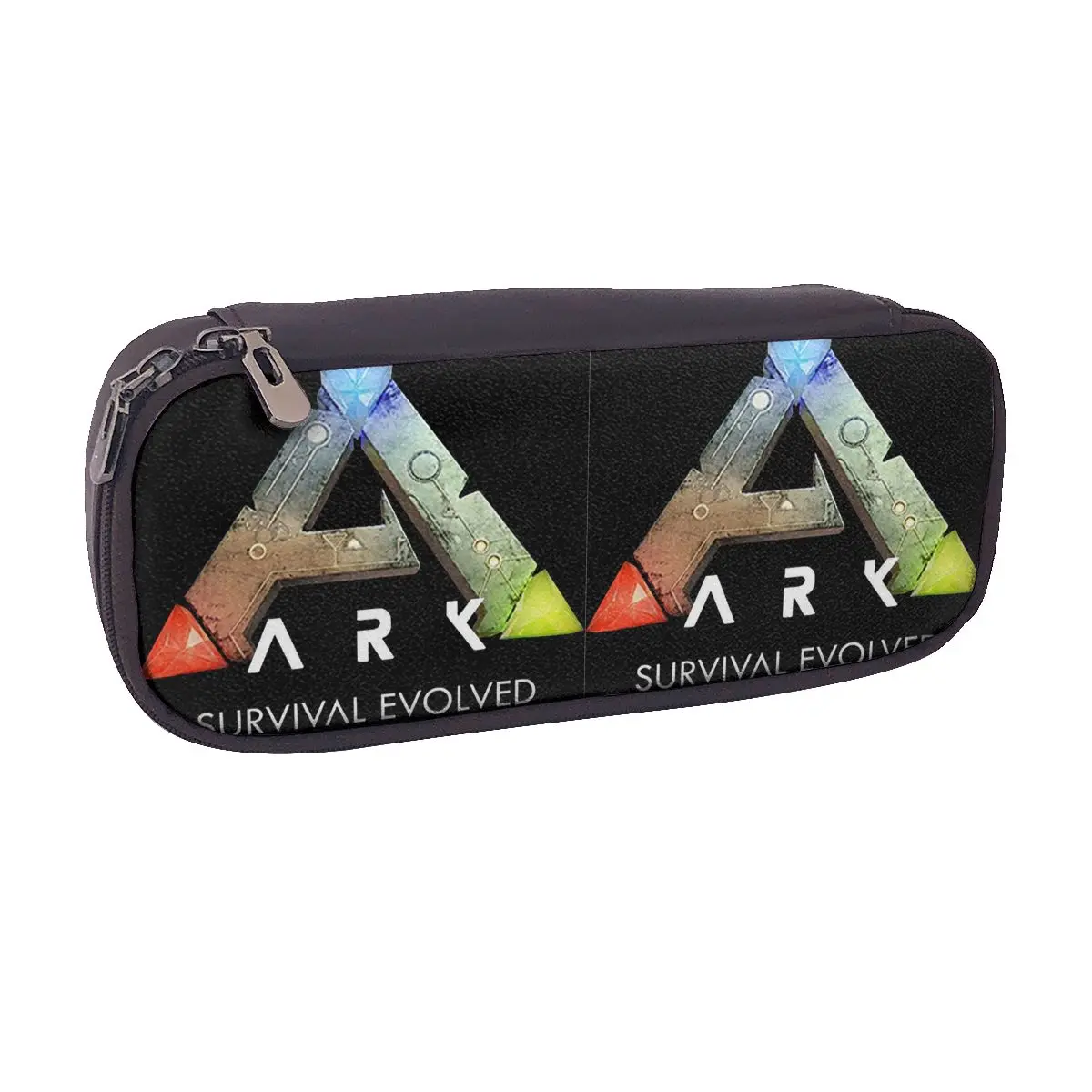 Ark Survival Evolved (noir) – trousse à crayons en cuir pour étudiants, boîte à stylos, sac à crayons, fournitures de papeterie, sac porte-stylos