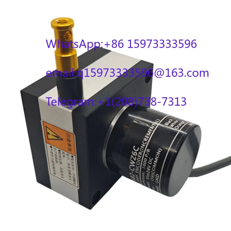AB Pulse Incremental Draw Wire Encoder and Displacement Distance Measurement Sensor for Industrial Positioning Applications