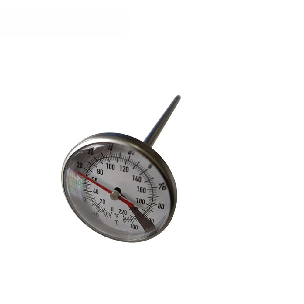 For Kettle Thermometer 304 Stainless Steel 1.37 Inch Water Resistant M8 Threaded For Stem 5mm 100mm With Nut For Teapot Brewing