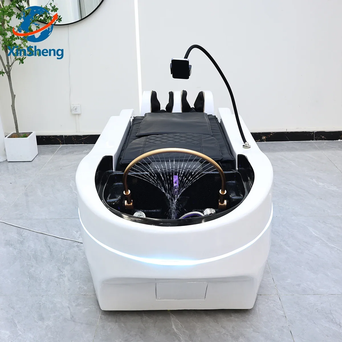 신성 미용실 샴푸 베드 헤드 SPA 훈증기 전동 마사지 테이블 (레저 건강 매장 상업용 가구)