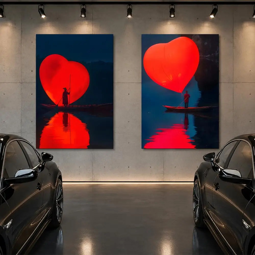 art Creative Heart Stealing Theme Poster Room Decor Home Wall Art Printing Waterproof Garage BedRoom Posters Gift