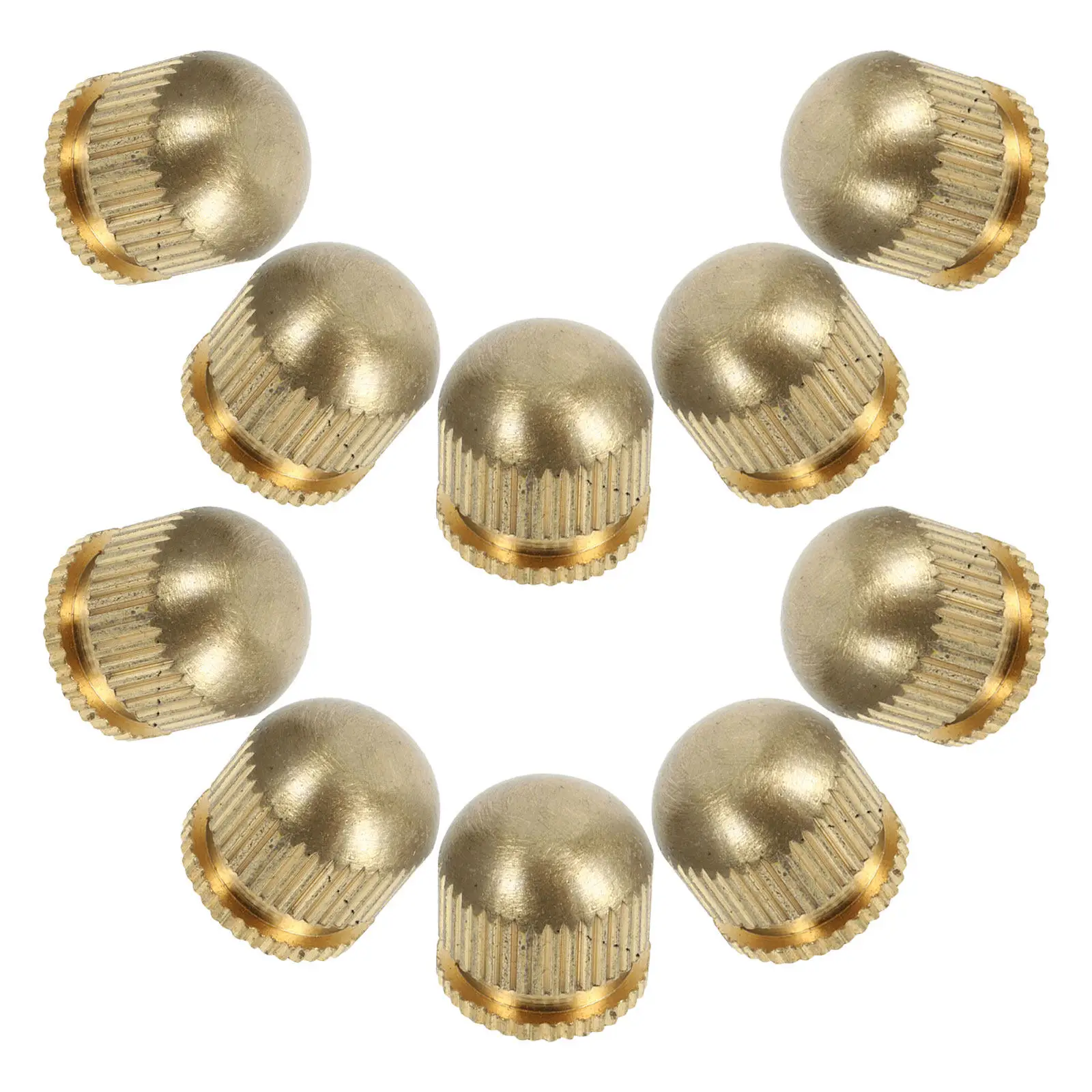 10Pcs Pure Copper Flush Mount Screw Nuts M5 Inner Thread Decorative Flower Branch Ceiling Light Fixture Caps Replacement Lamp