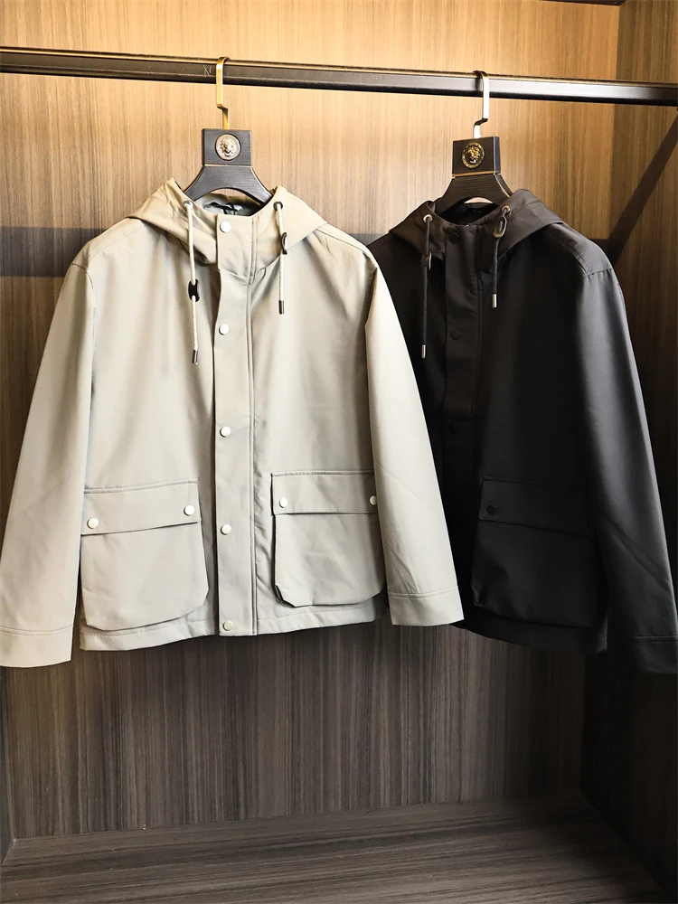 

Высококачественная мужская легкая рабочая одежда ODM Cany Order, отличная водонепроницаемая одежда для улицы, куртка с капюшоном Faion Urb...