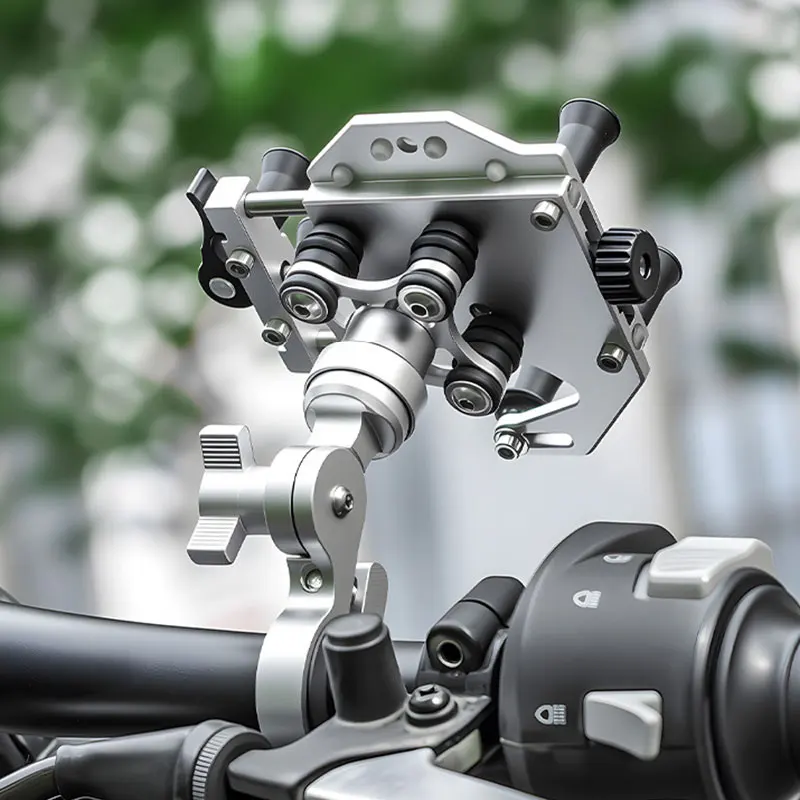 

Держатель для телефона из сплава для мотоцикла, высококачественный универсальный амортизирующий кронштейн для мотоцикла и велосипеда, навигационный кронштейн, мобильная подставка для мотоцикла