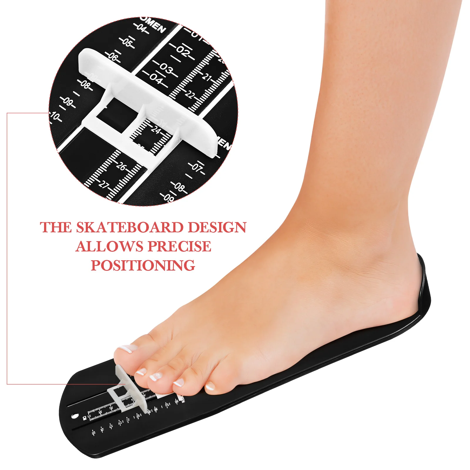 Helper อุปกรณ์วัดเท้าซื้อรองเท้า Measurer Aldult US ขนาดเกจวัด