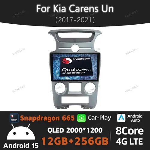 アンドロイド 15 カーラジオ起亜カレンス国連 2006 - 2012 クアルコム GPS ナビ QLED マルチメディアステレオビデオプレーヤー BT ヘッドユニット 4 グラム WIFI