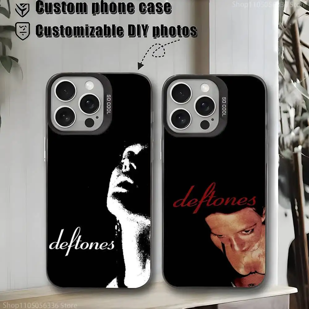 

Band D-Deftones ES Phone Case For iPhone 16,15,14,13,12,11,Mini,Pro,MAX,plus,Black Matte Shockproof Cover