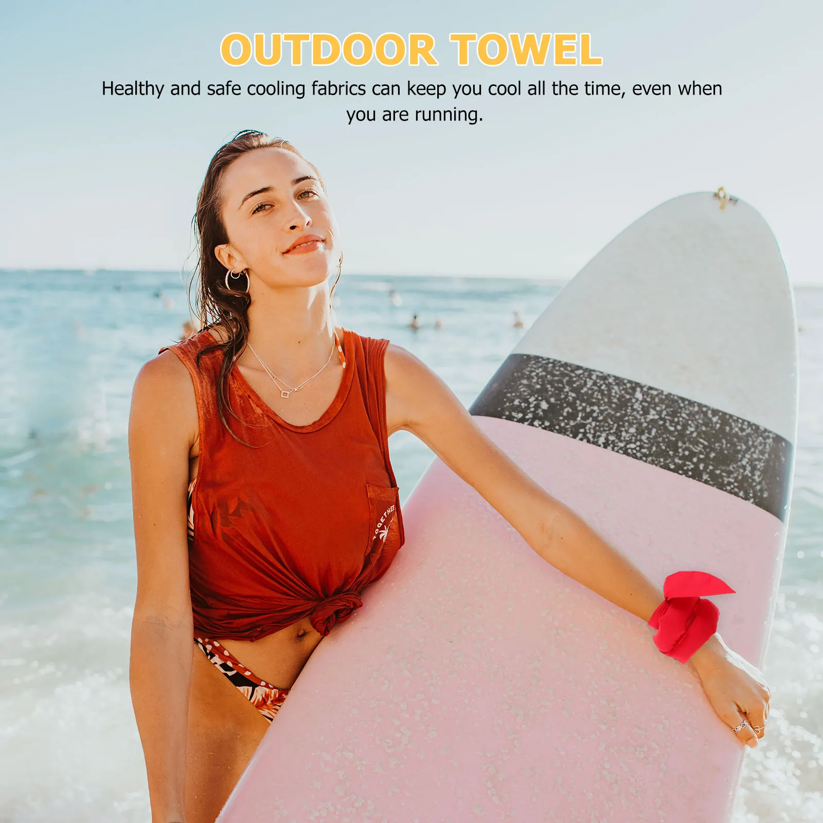 

9pcs Cooling Sports Towel Quick Dry Cotton Absorbent Scarf for Camping Swimming Fitness Golf Training Ice Neckwear