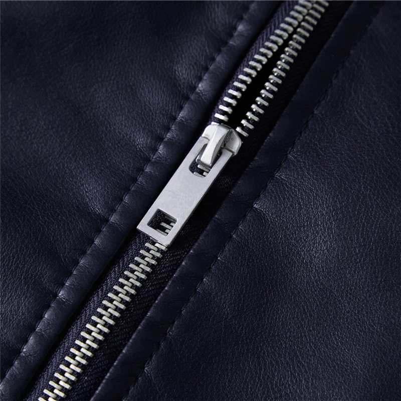 PU Jackets Men Motorcycle Biker Jacket Coat Fashion Autumn PU Leather Jackets Male Moto Biker Coats Slim Fit Leather Clothing