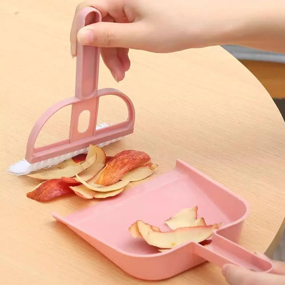 Mini Dustpan Broom Pet Cleaning Set Small Animal Poop Scoop Tool for Cats Hamsters Rabbits Guinea Pigs Cage Cleaning Accessories view 2